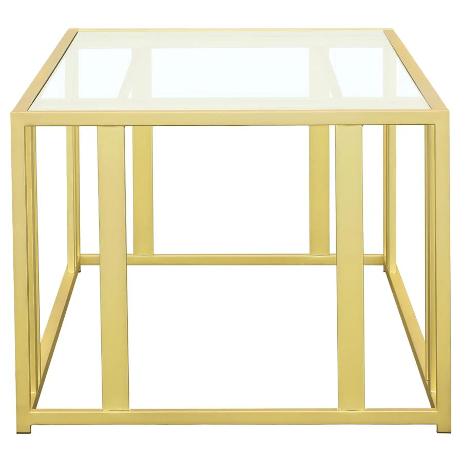 Adri - Rectangular Glass Top Coffee Table - Image 5