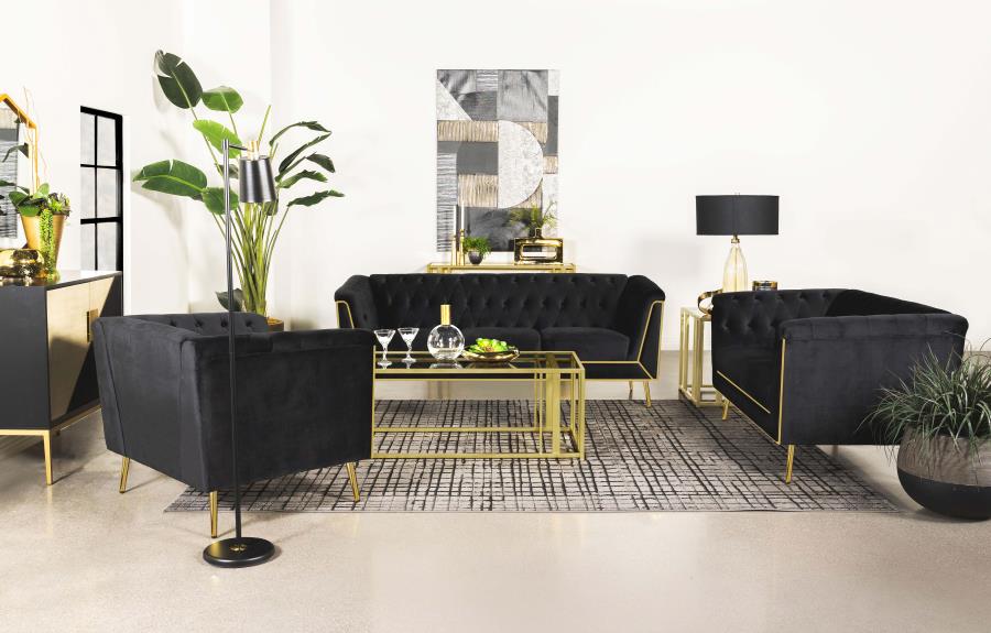 Adri - Rectangular Glass Top Coffee Table - Image 9