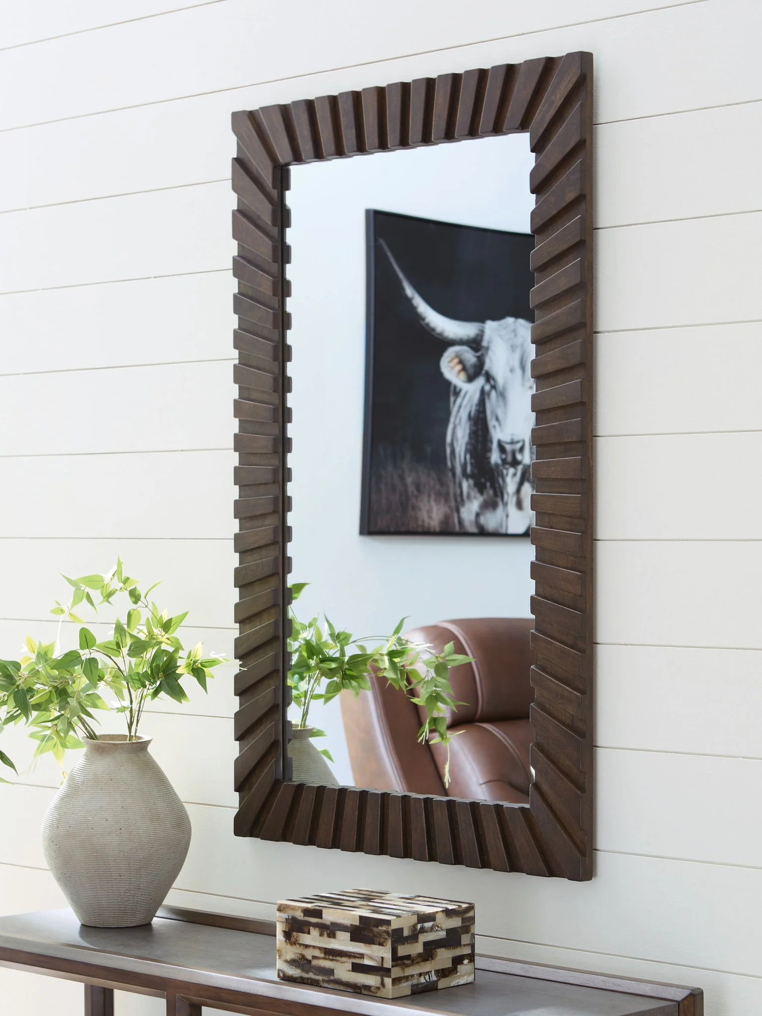 Advin - Accent Mirror - Dark Brown - Image 6
