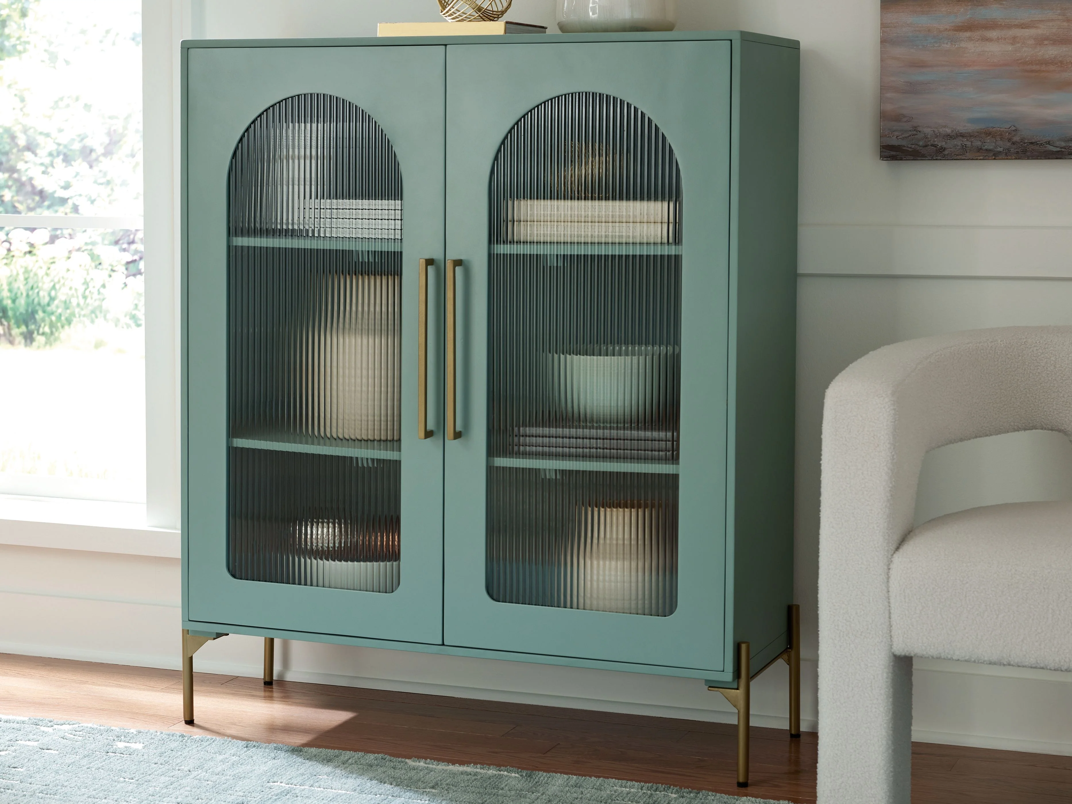 Adwen - Accent Cabinet - Light Green - Image 7