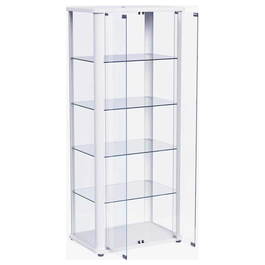 Aero - 5-Shelf Display Curio Cabinet With Led Lighting - Image 10
