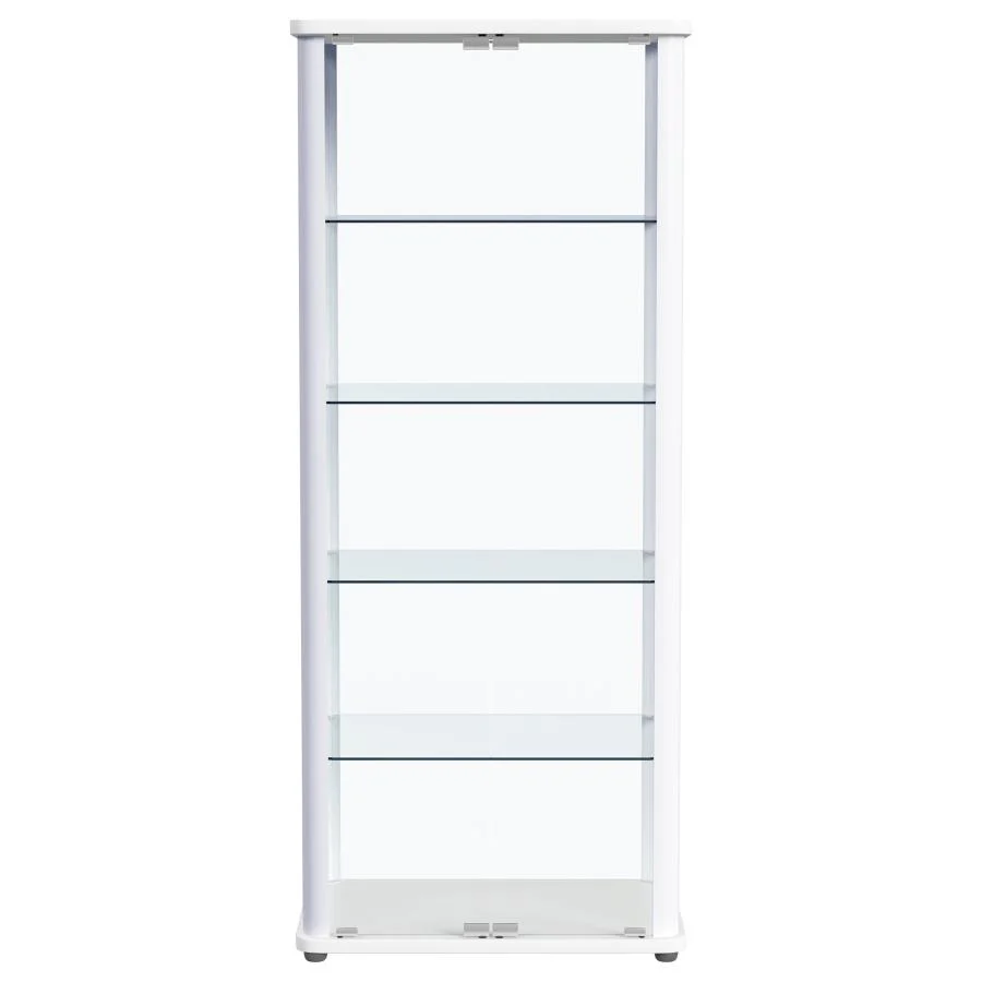 Aero - 5-Shelf Display Curio Cabinet With Led Lighting - Image 12