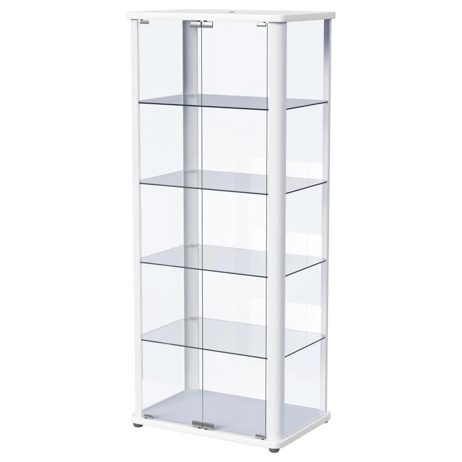 Aero - 5-Shelf Display Curio Cabinet With Led Lighting - Image 14