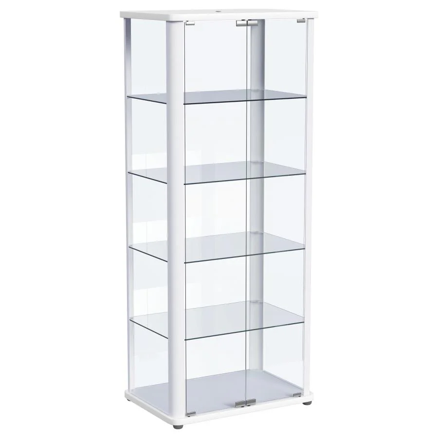 Aero - 5-Shelf Display Curio Cabinet With Led Lighting - Image 2