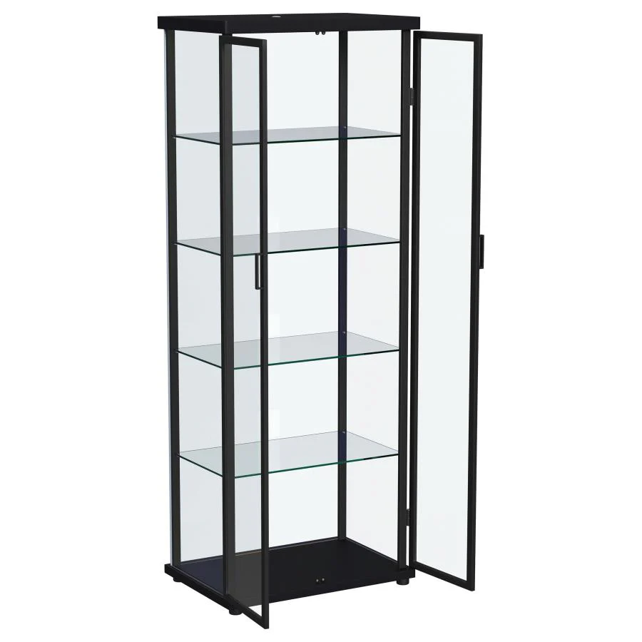 Aero - 5-Shelf Display Curio Cabinet With Led Lighting - Image 9