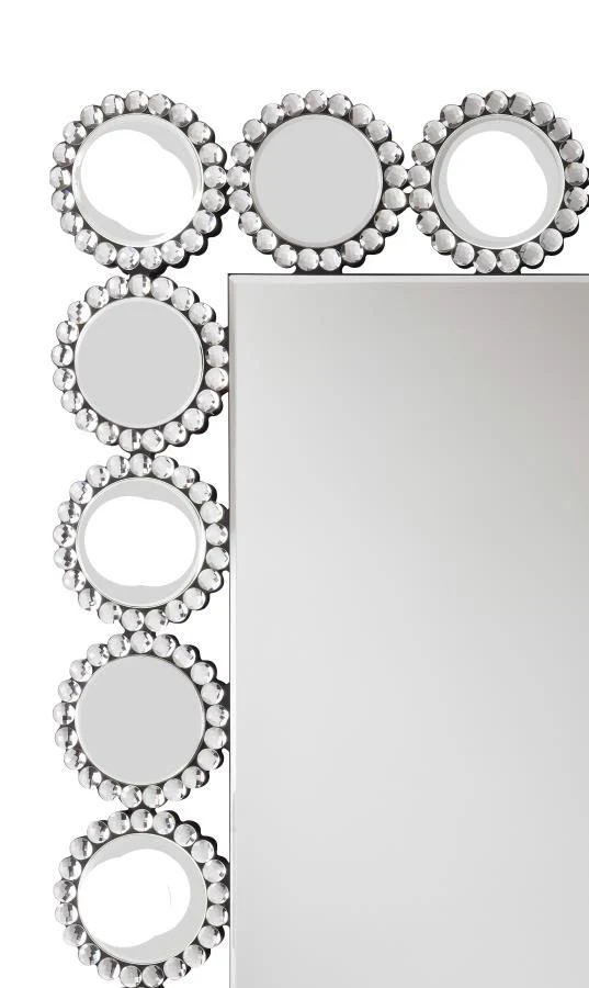Aghes 24 x 62 Inch Wall Mirror with Lighting Silver - Image 13
