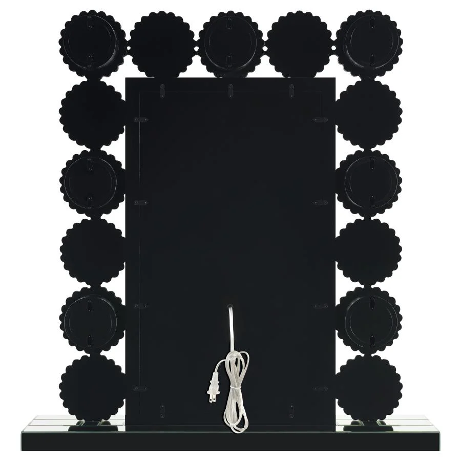 Aghes Vanity Mirror with Lighting Silver - Image 4