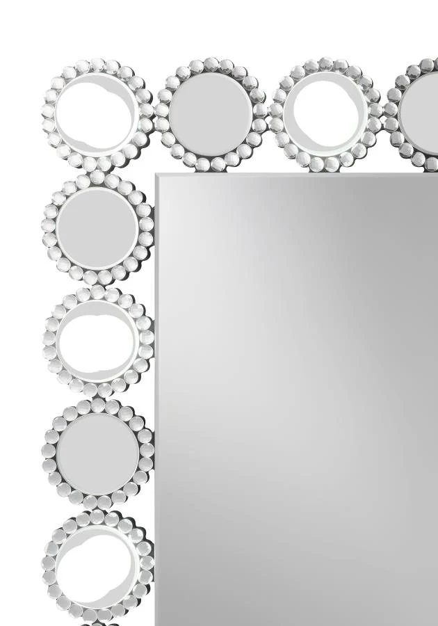 Aghes Vanity Mirror with Lighting Silver - Image 5