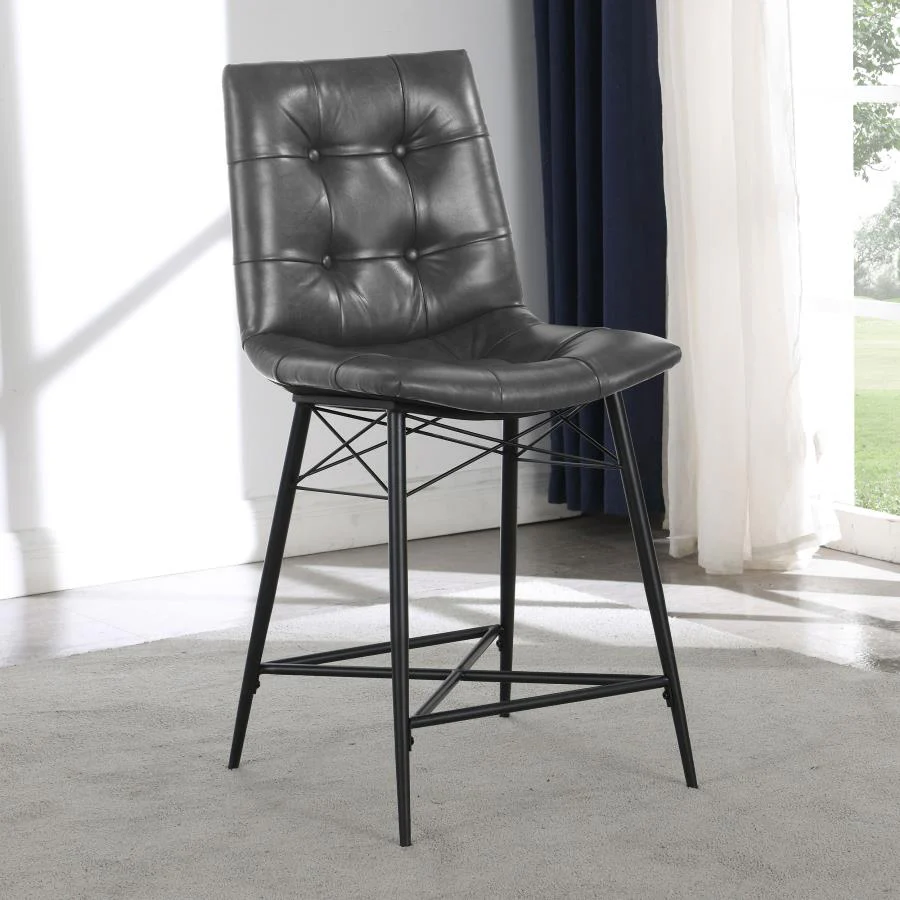 Aiken - Upholstered Tufted Counter Chair (Set of 2) - Image 4