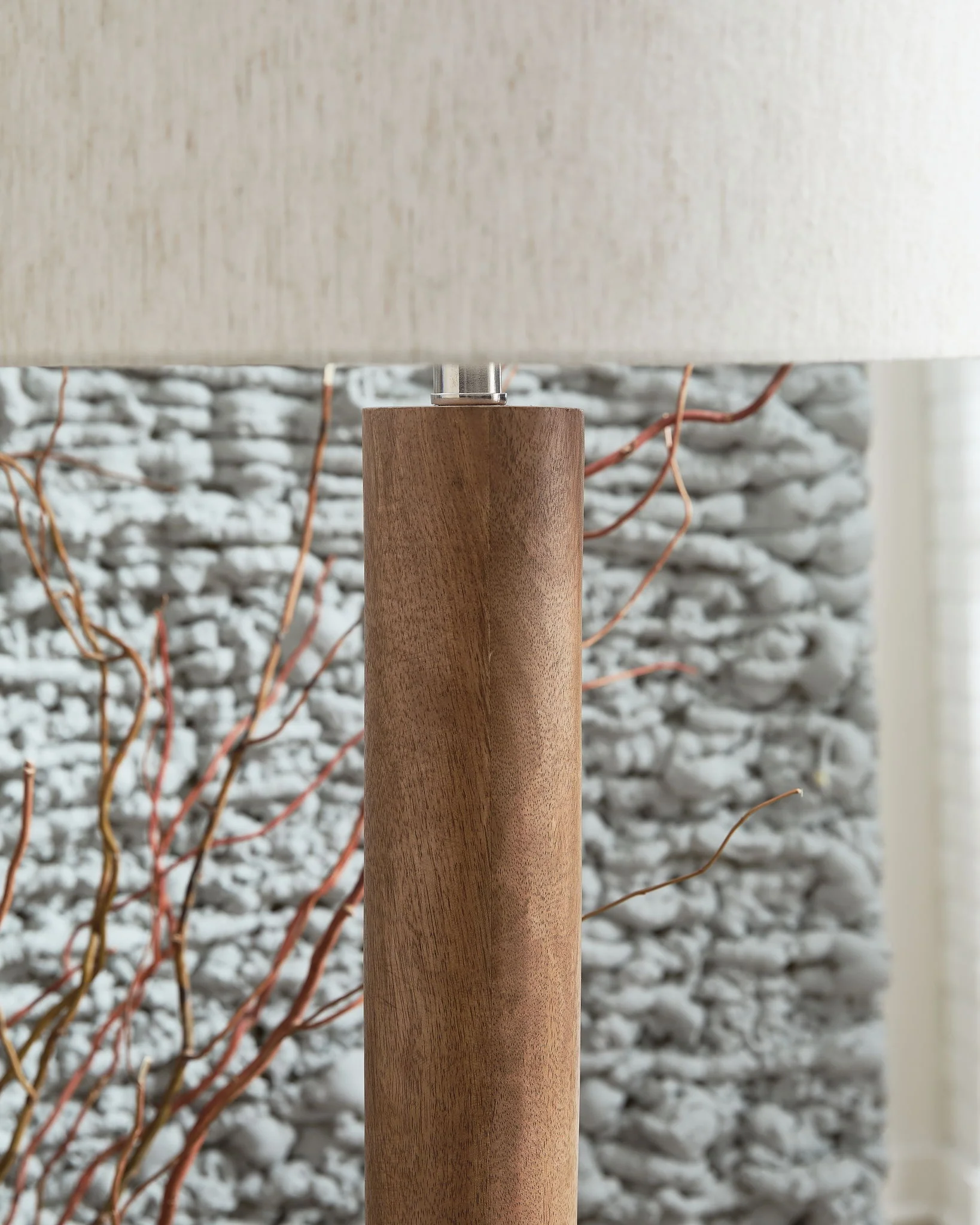Ailsa - Wood Floor Lamp - Natural Brown - Image 2