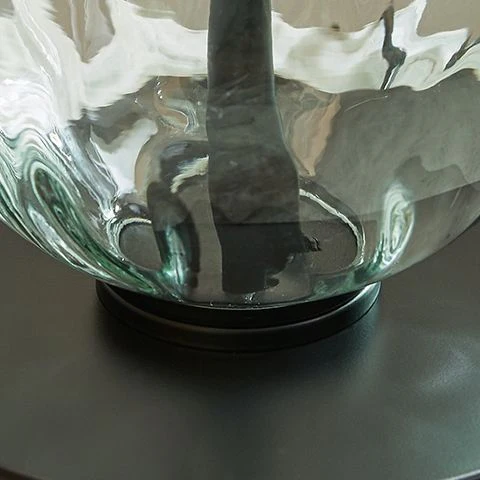 Airbal - Glass Table Lamp (Set of 2) - Clear / Black - Image 2