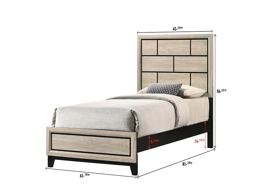 Akerson Bed Grey - Image 6