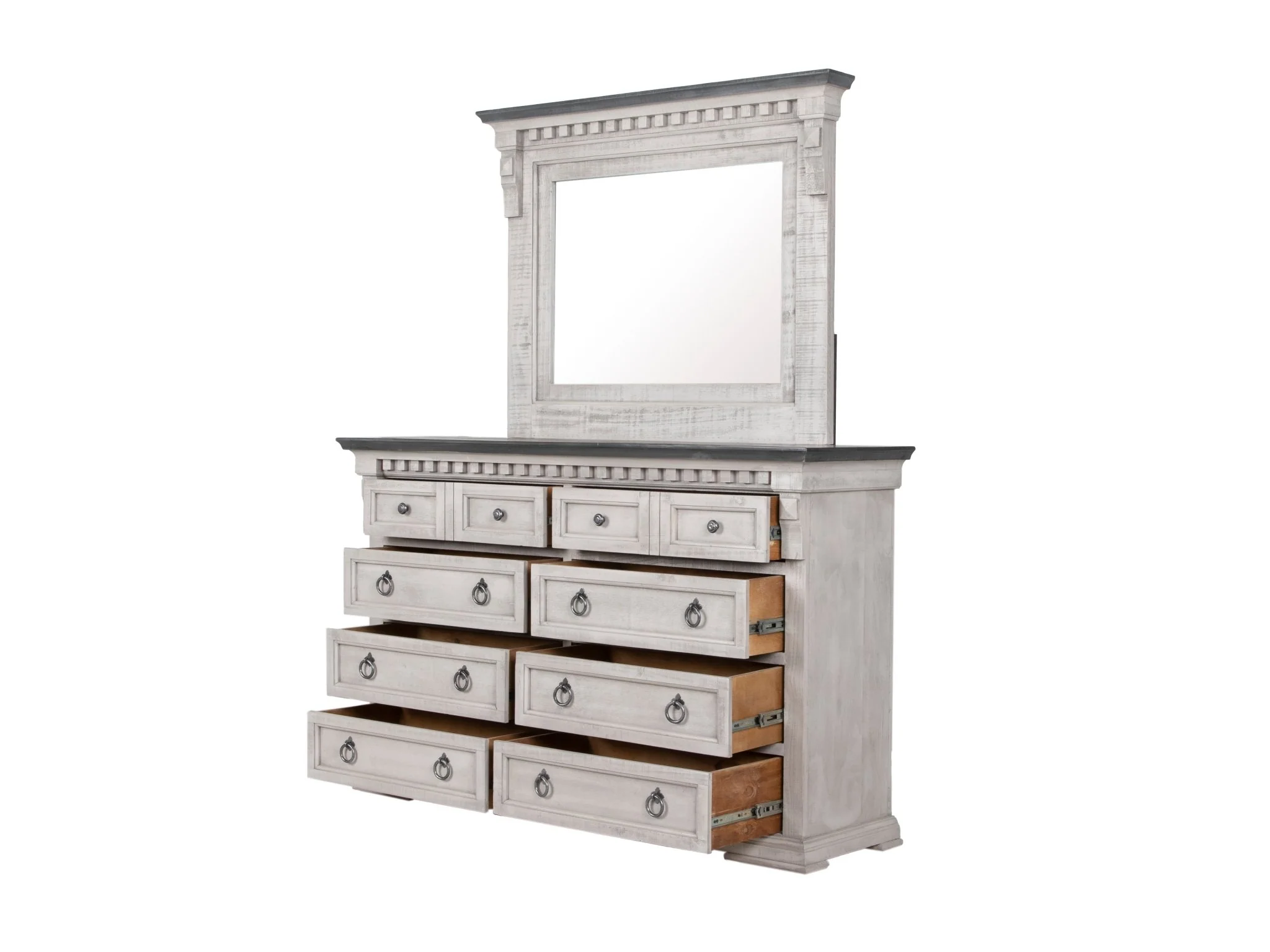 Alamo 6 Piece Weathered Gray Bedroom Set - Image 10
