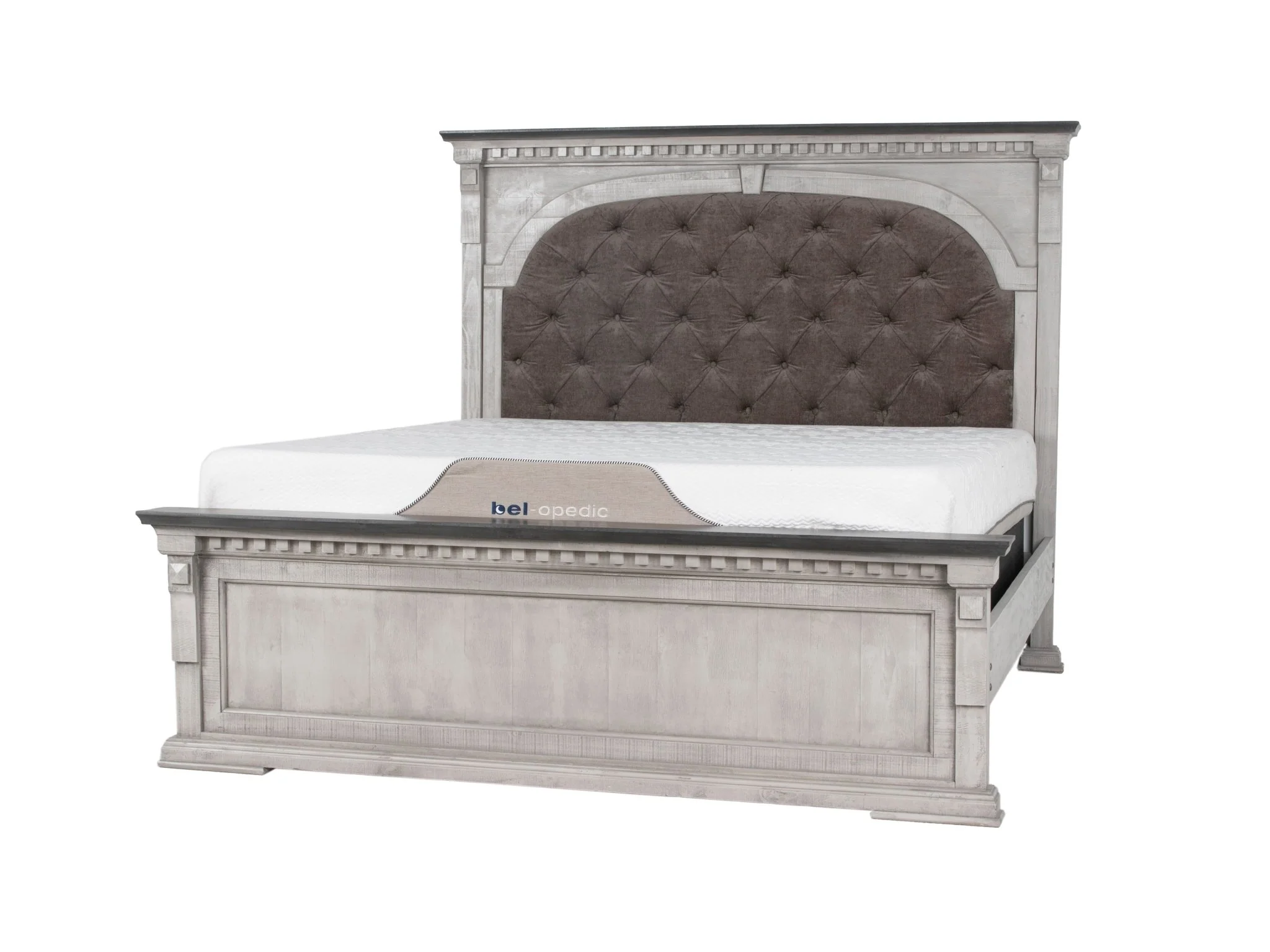Alamo 6 Piece Weathered Gray Bedroom Set - Image 4