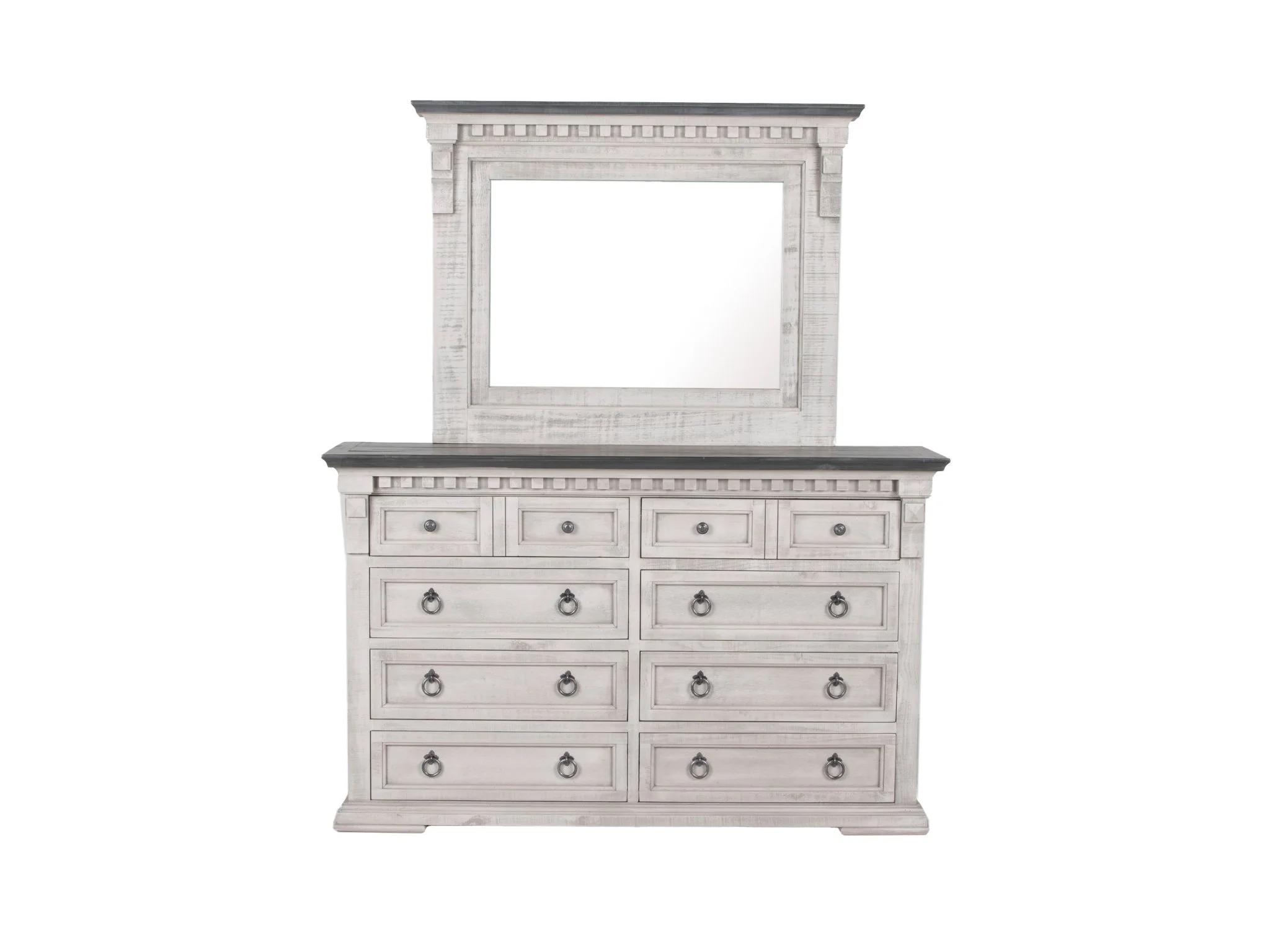 Alamo 6 Piece Weathered Gray Bedroom Set - Image 8