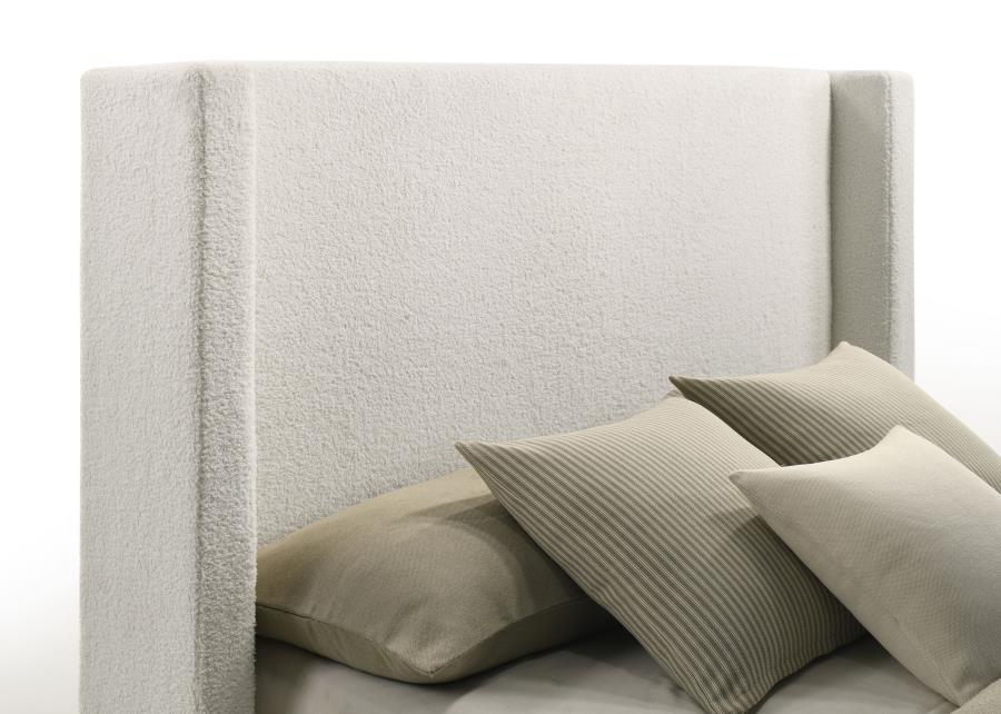 Alamosa - Boucle Upholstered Wingback Bed - Image 14