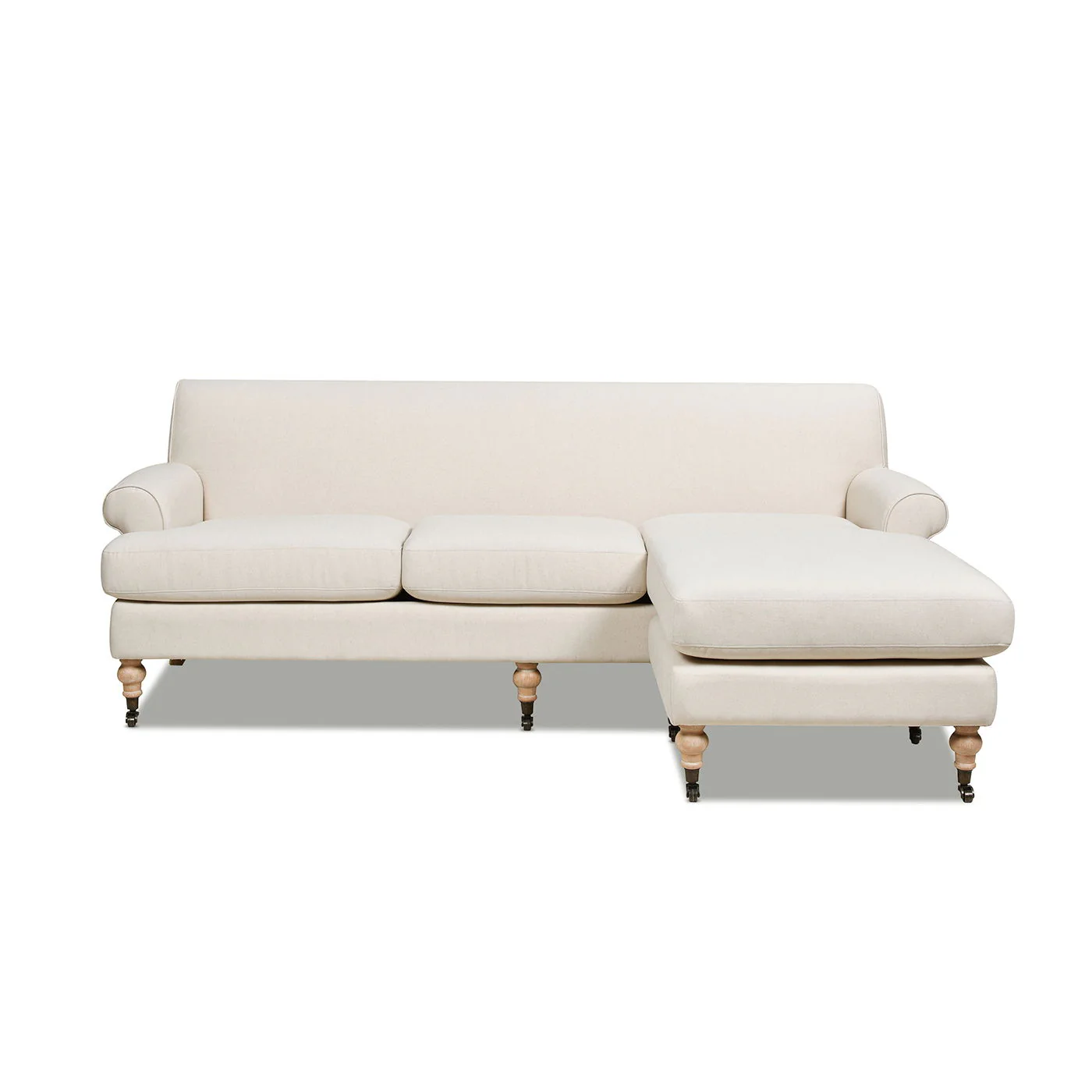 Alana - L-Shape Reversible Sectional Sofa - Light Beige - Image 11