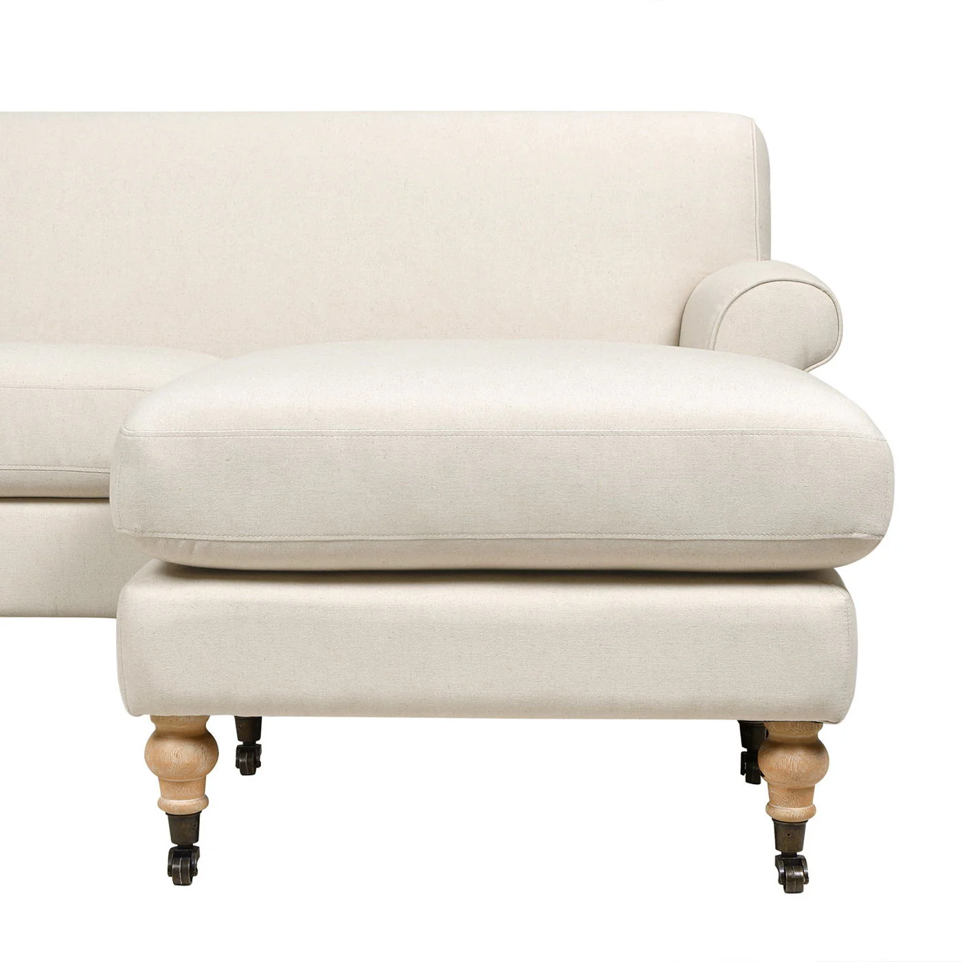 Alana - L-Shape Reversible Sectional Sofa - Light Beige - Image 4