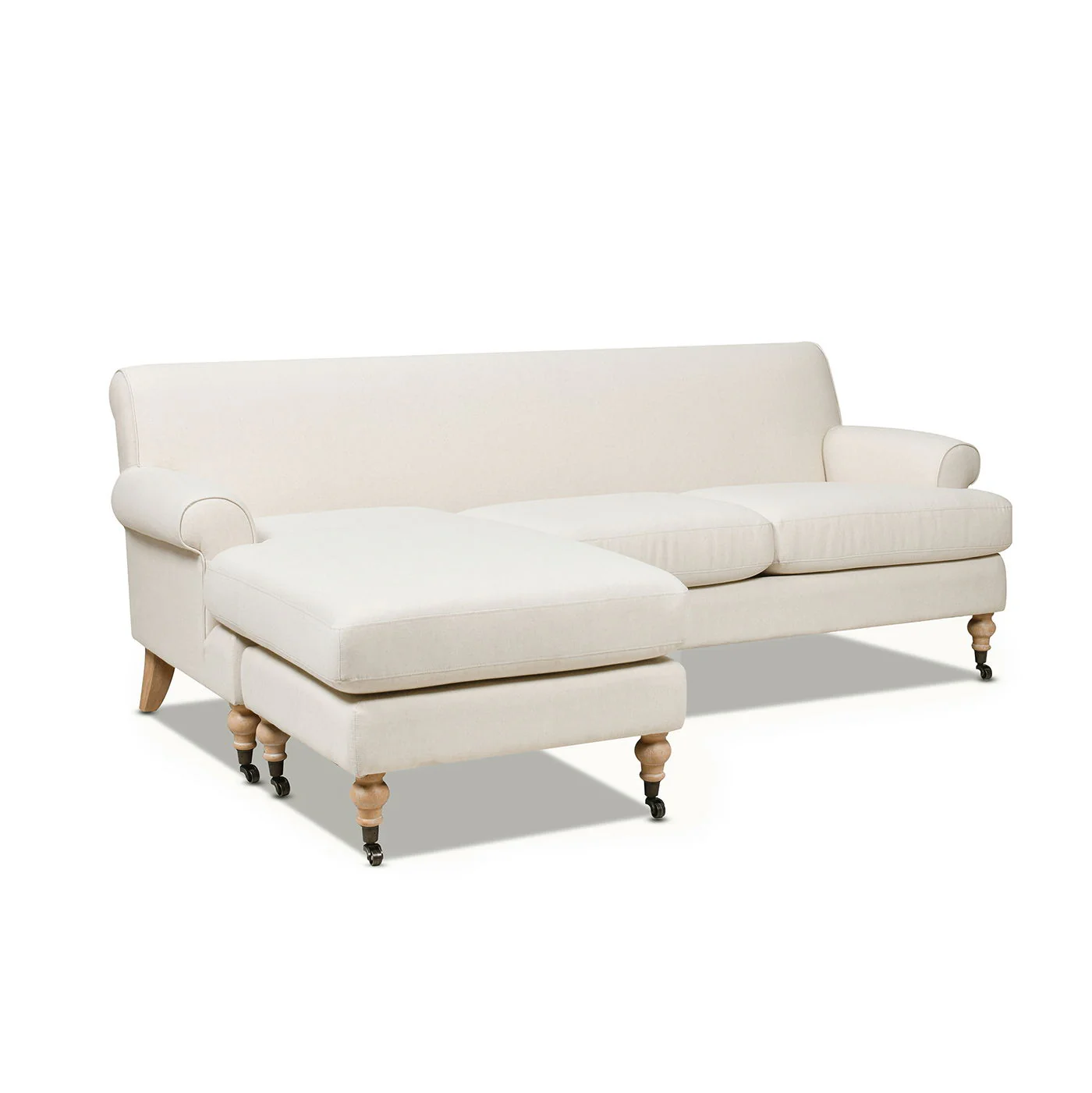 Alana - L-Shape Reversible Sectional Sofa - Light Beige - Image 7
