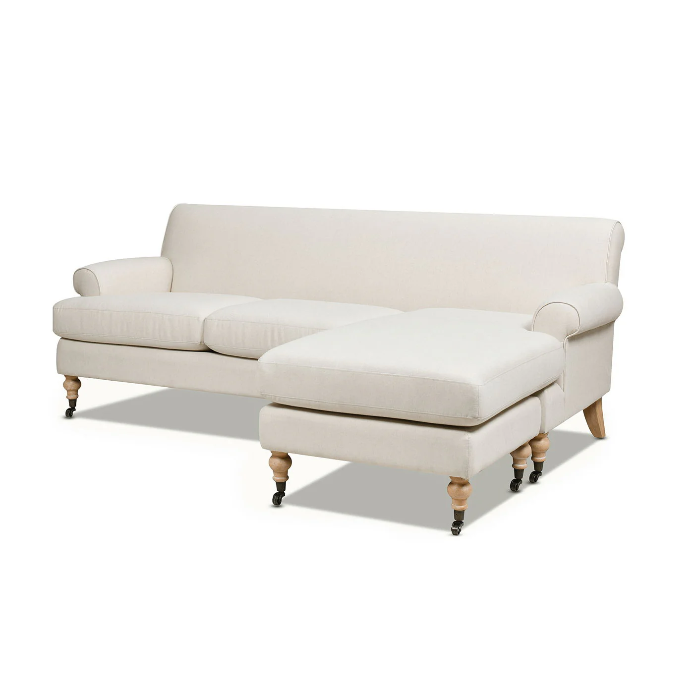 Alana - L-Shape Reversible Sectional Sofa - Light Beige - Image 9