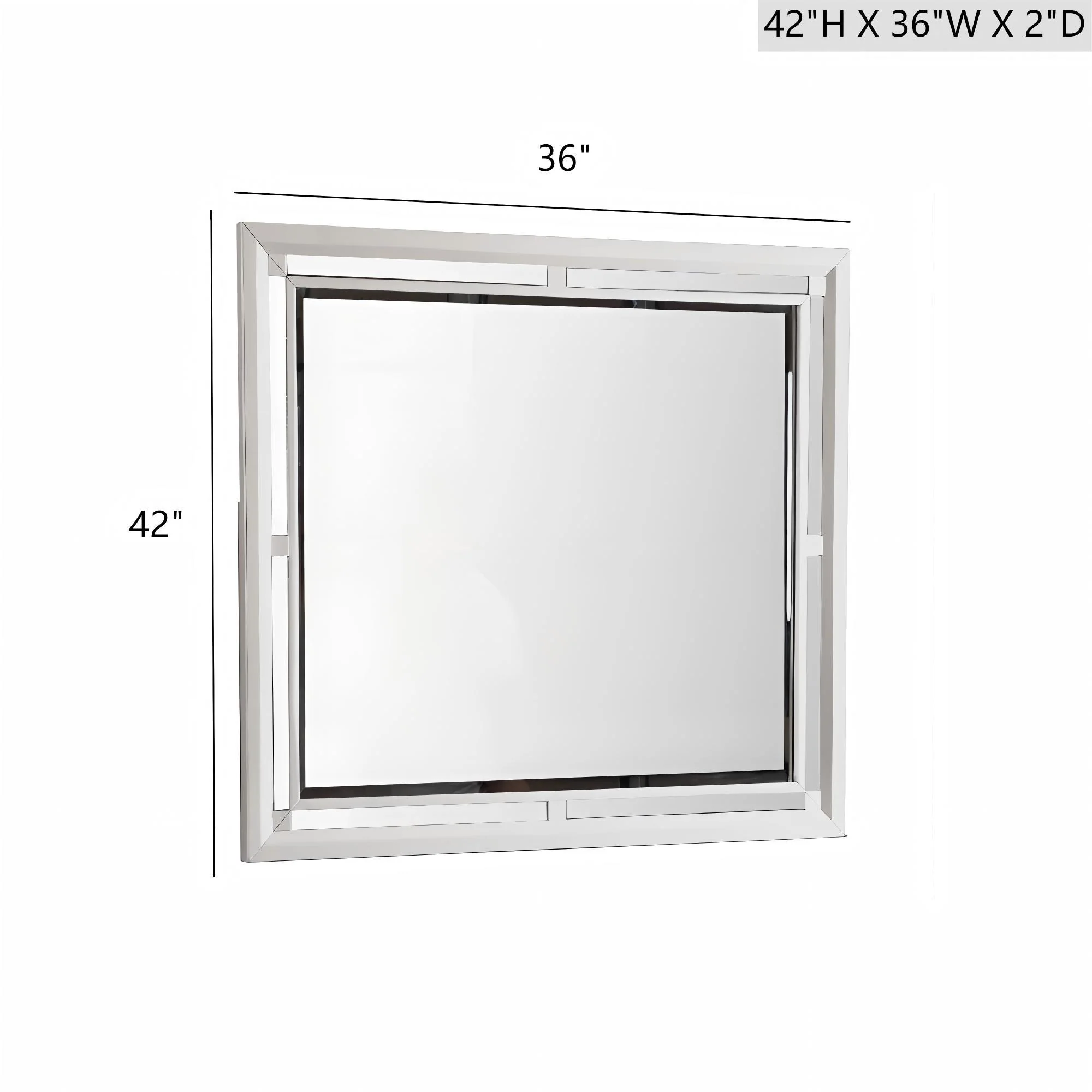 Alana - Mirror - Silver Champagne - Image 5