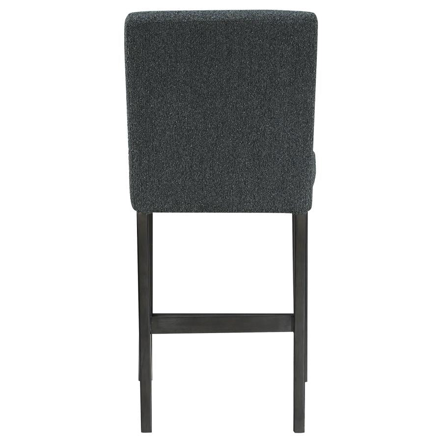 Alba Boucle Upholstered Counter Chair Black (Set of 2) - Image 7