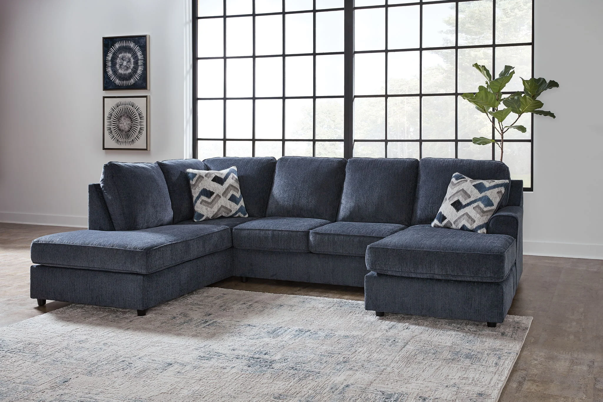 Albar Place - Sectional With Ottoman - Image 3