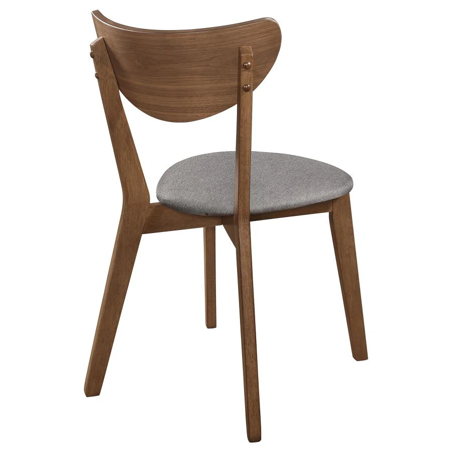 Alfredo - Dining Side Chair (Set of 2) - Gray And Natural Walnut - Image 8