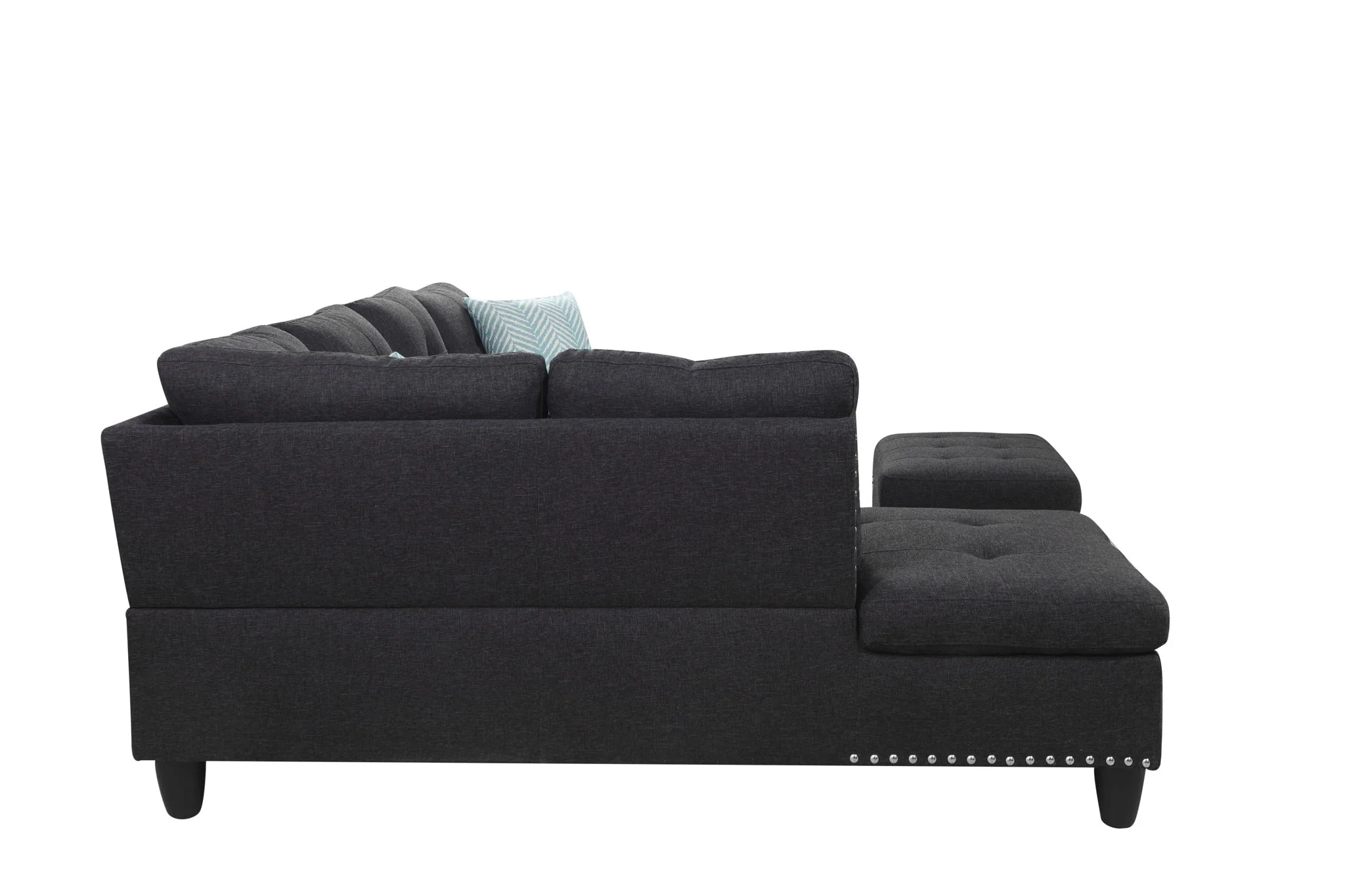 Alger - 98" Wide Left Hand Facing Sofa & Chaise With Ottoman - Image 25