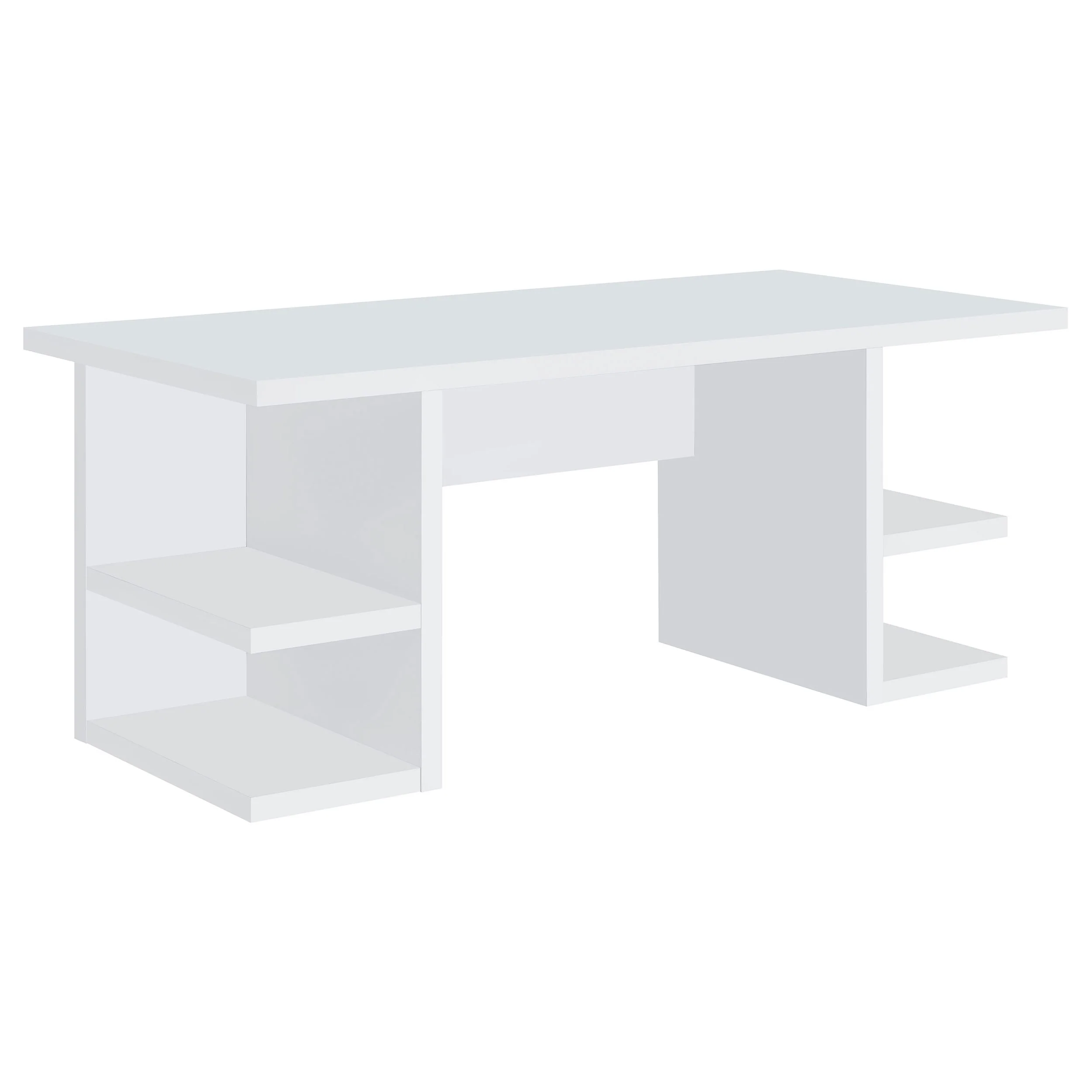 Alice - 4-Shelf Engineered Wood Writing Desk - White - Image 11