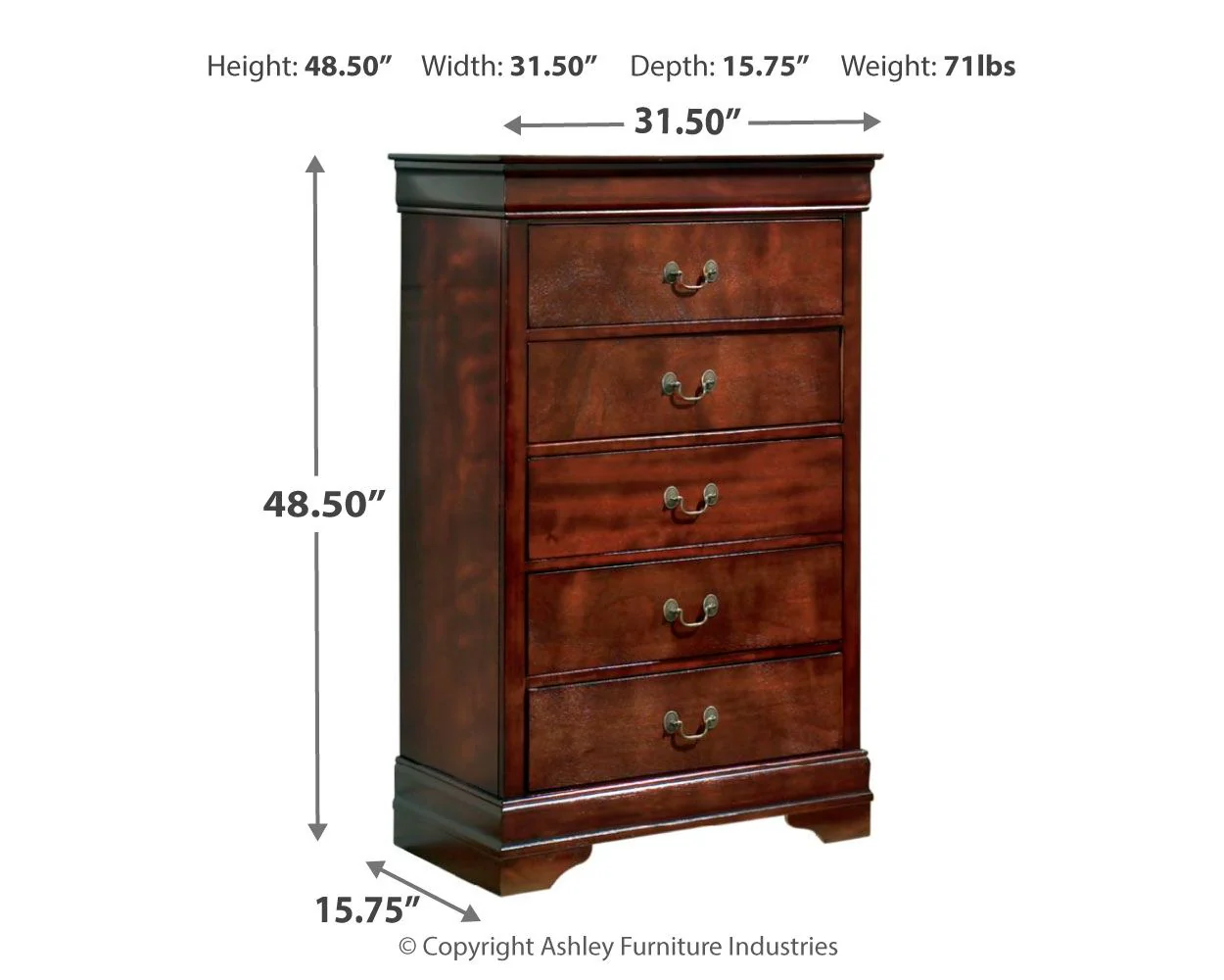 Alisdair - Chest - Reddish Brown - Image 7
