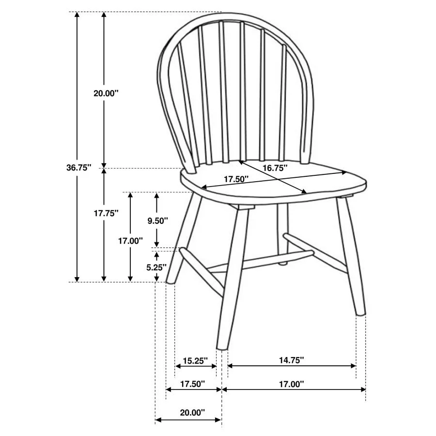 Allison - 5 Piece Round Drop Leaf Dining Table Set - White - Image 10