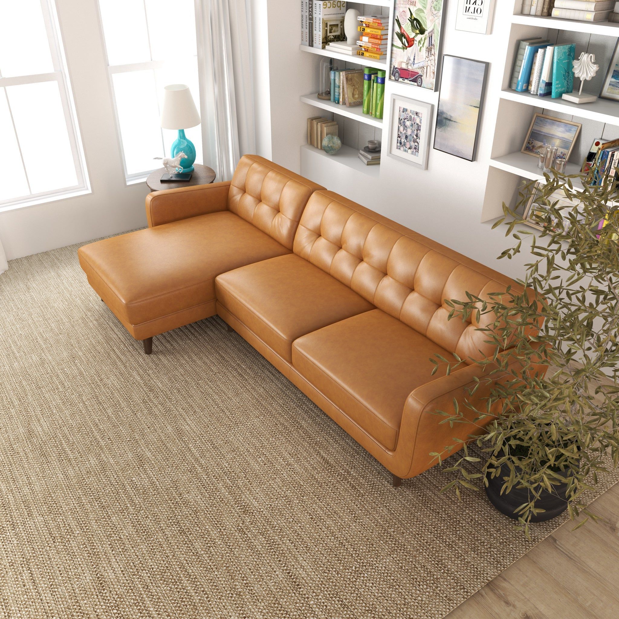 Allison - Mid-Century Modern Sectional Sofa Chaise - Image 7