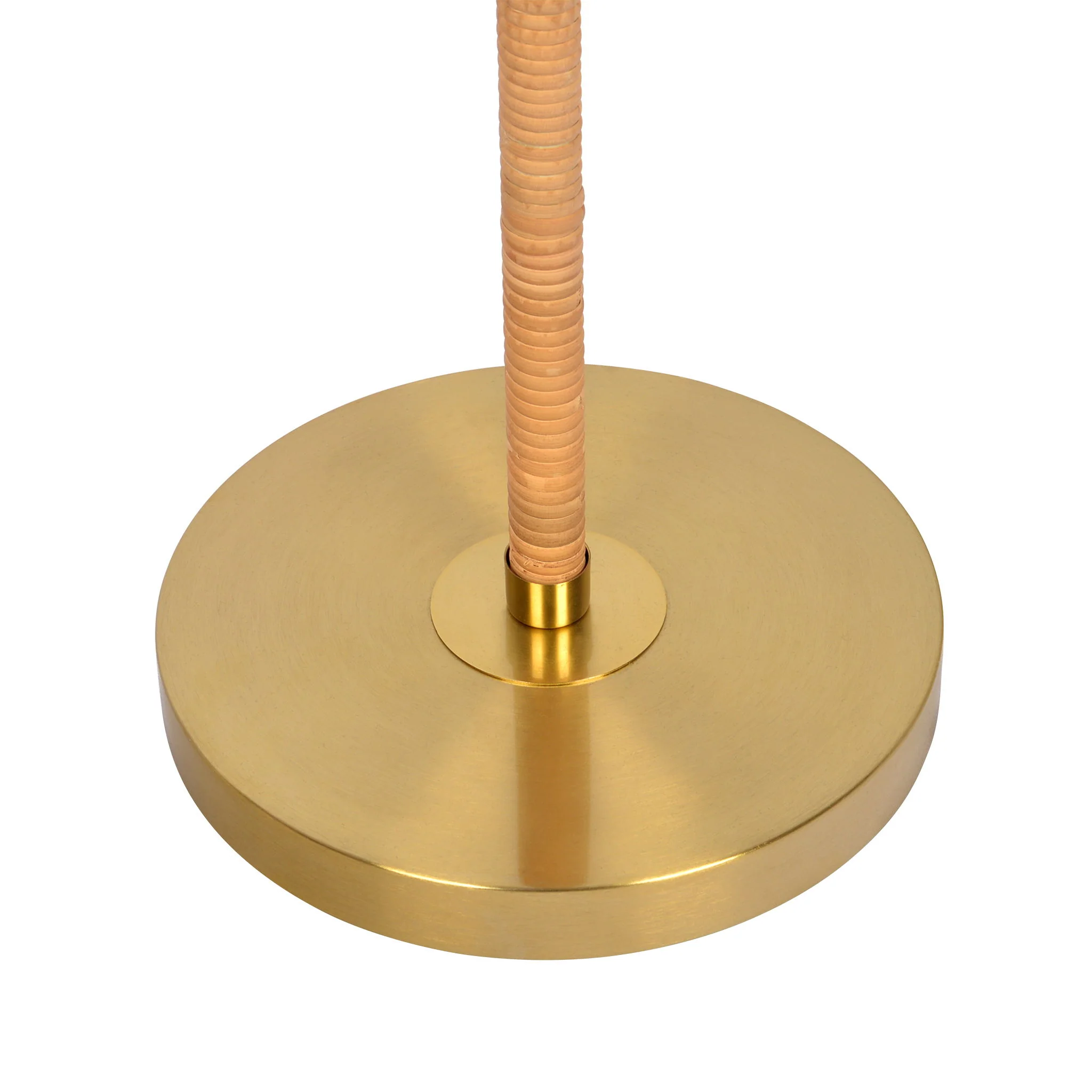 Allure - 2 Light Floor Lamp, Gold, Natural Tube, Double On / Off Pull Chain - Gold / Rattan - Image 6