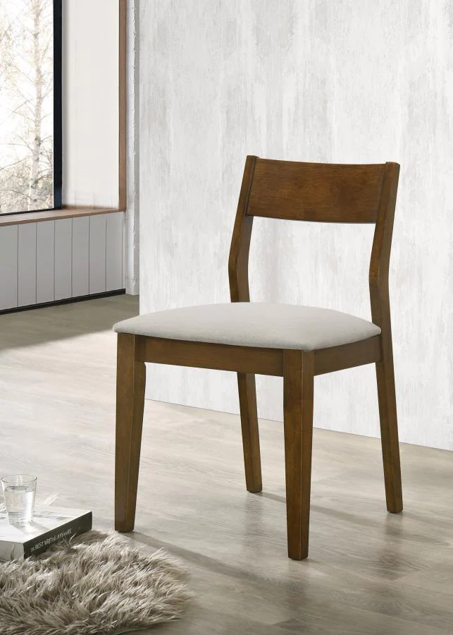 Almonte - Dining Chair Upholstered Seat (Set of 2) - Dark Brown - Image 2