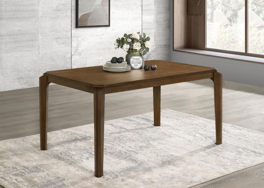 Almonte - Rectangular Wood Dining Table - Dark Brown - Image 2