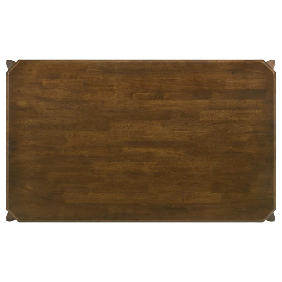 Almonte - Rectangular Wood Dining Table - Dark Brown - Image 5
