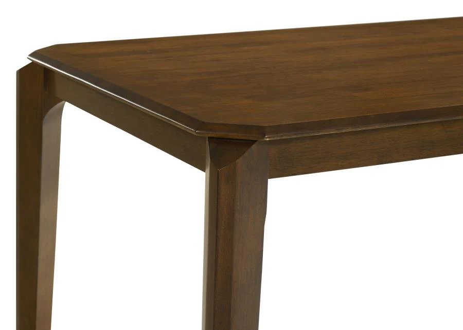 Almonte - Rectangular Wood Dining Table - Dark Brown - Image 6