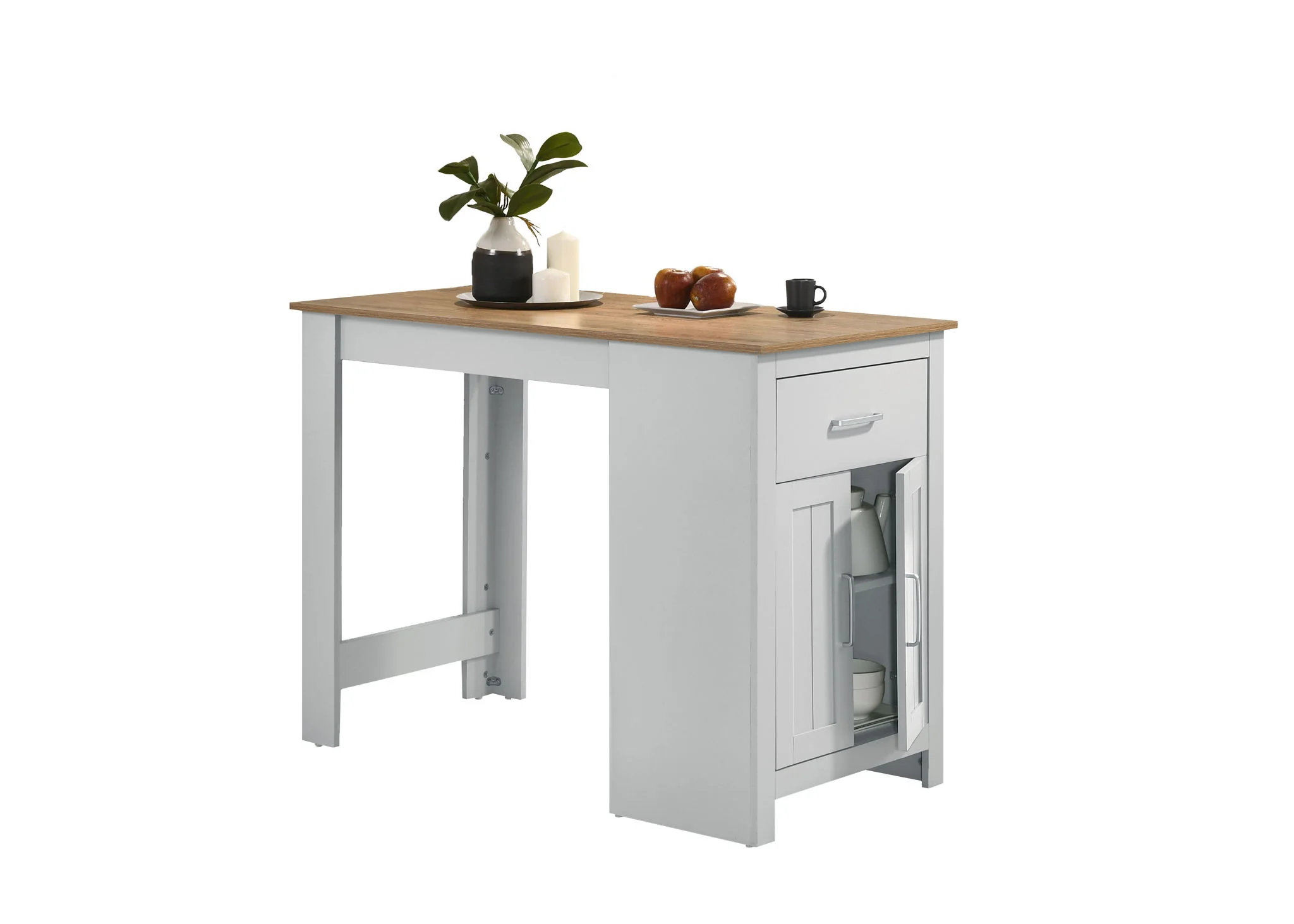 Alonzo - Small Space Counter Height Dining Table With Cabinet And Drawer Storage - Image 10