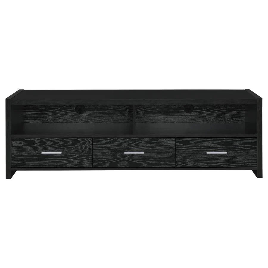 Alton - 3-drawer Black Oak TV Console - Image 4