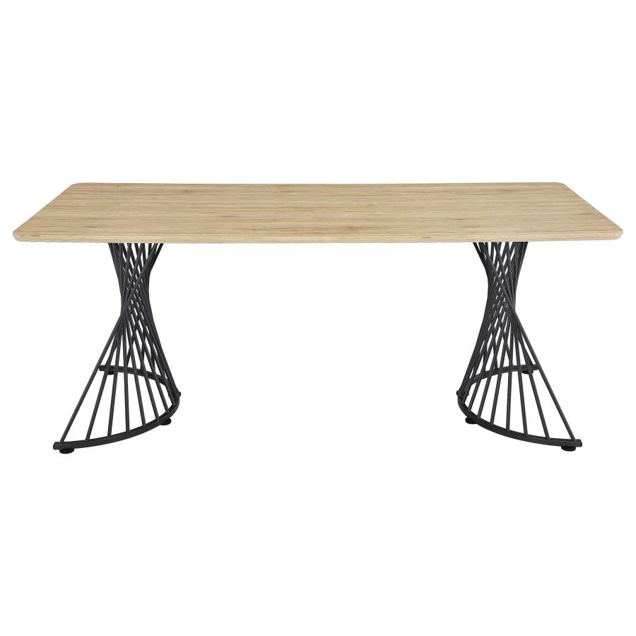 Altus - Composite Wood Dining Table - Natural Oak - Image 7