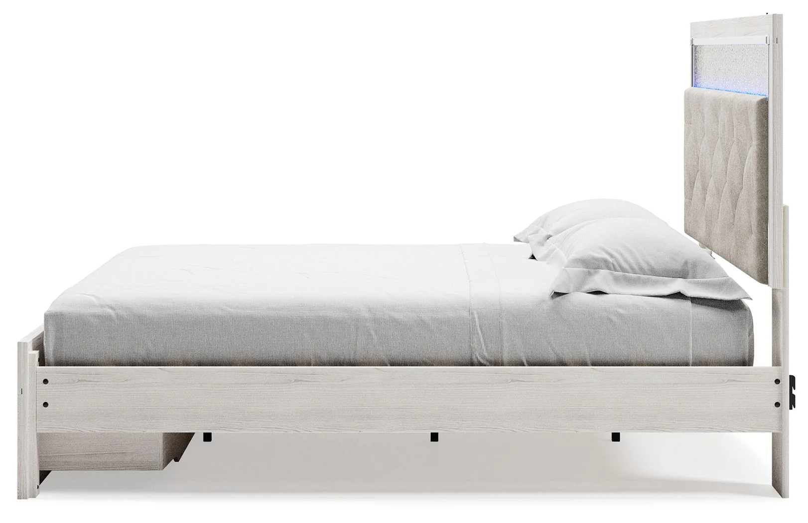 Altyra - King Upholstered Storage Bed - White - Image 8