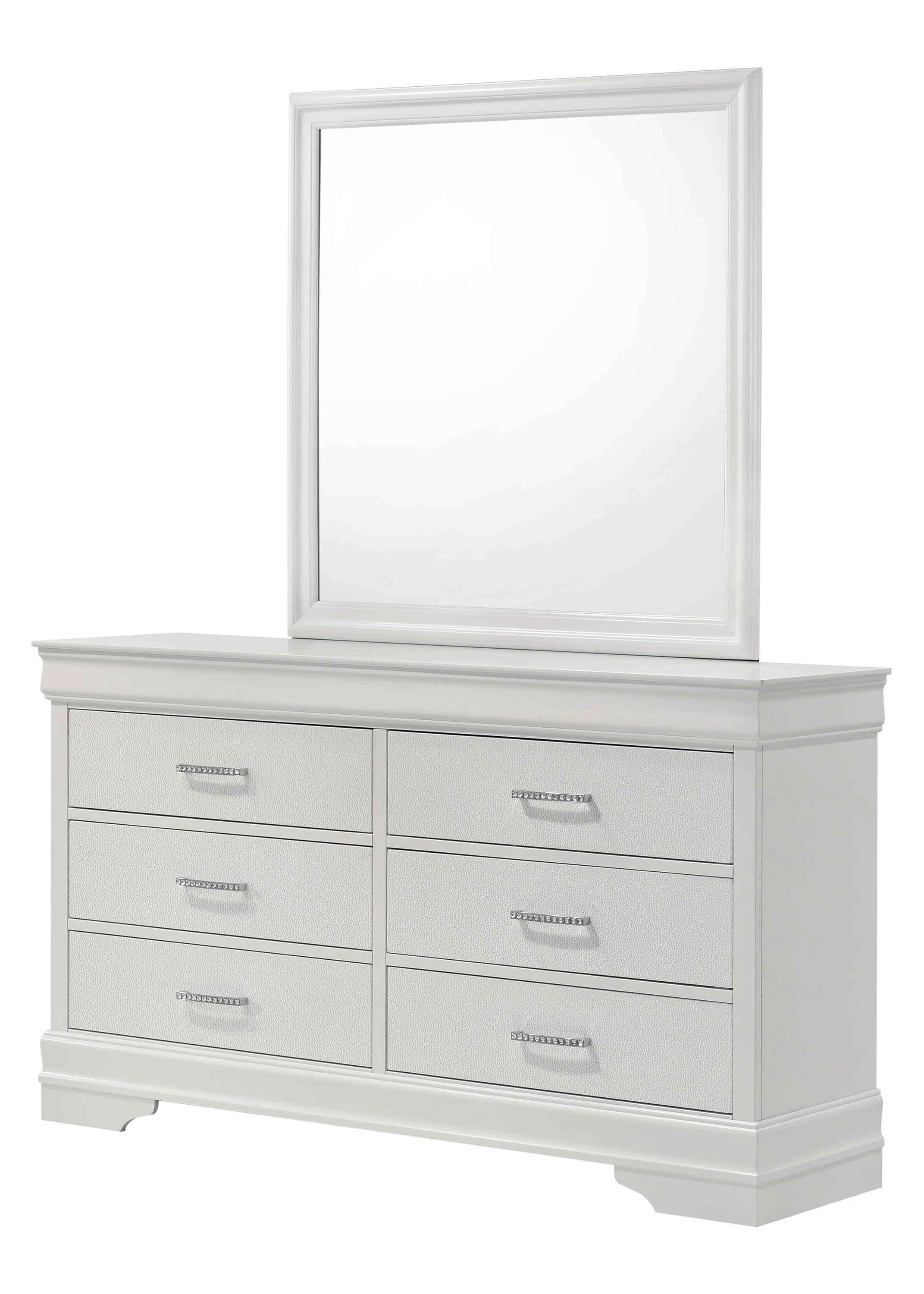 Amalia Dresser Mirror White - Image 2