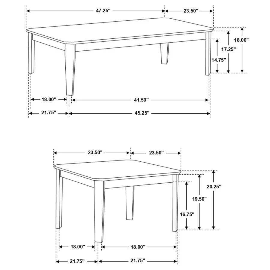 Amaro - 3 Piece Coffee And End Table Set - Dark Brown - Image 12