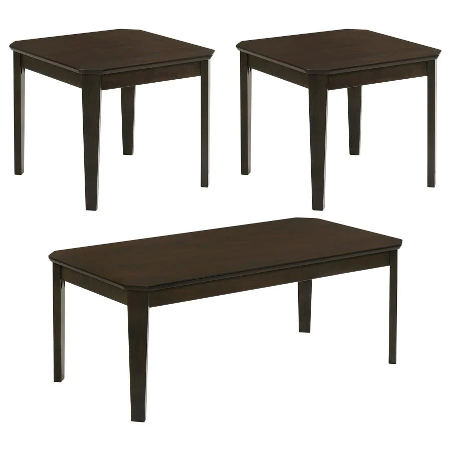 Amaro - 3 Piece Coffee And End Table Set - Dark Brown - Image 2