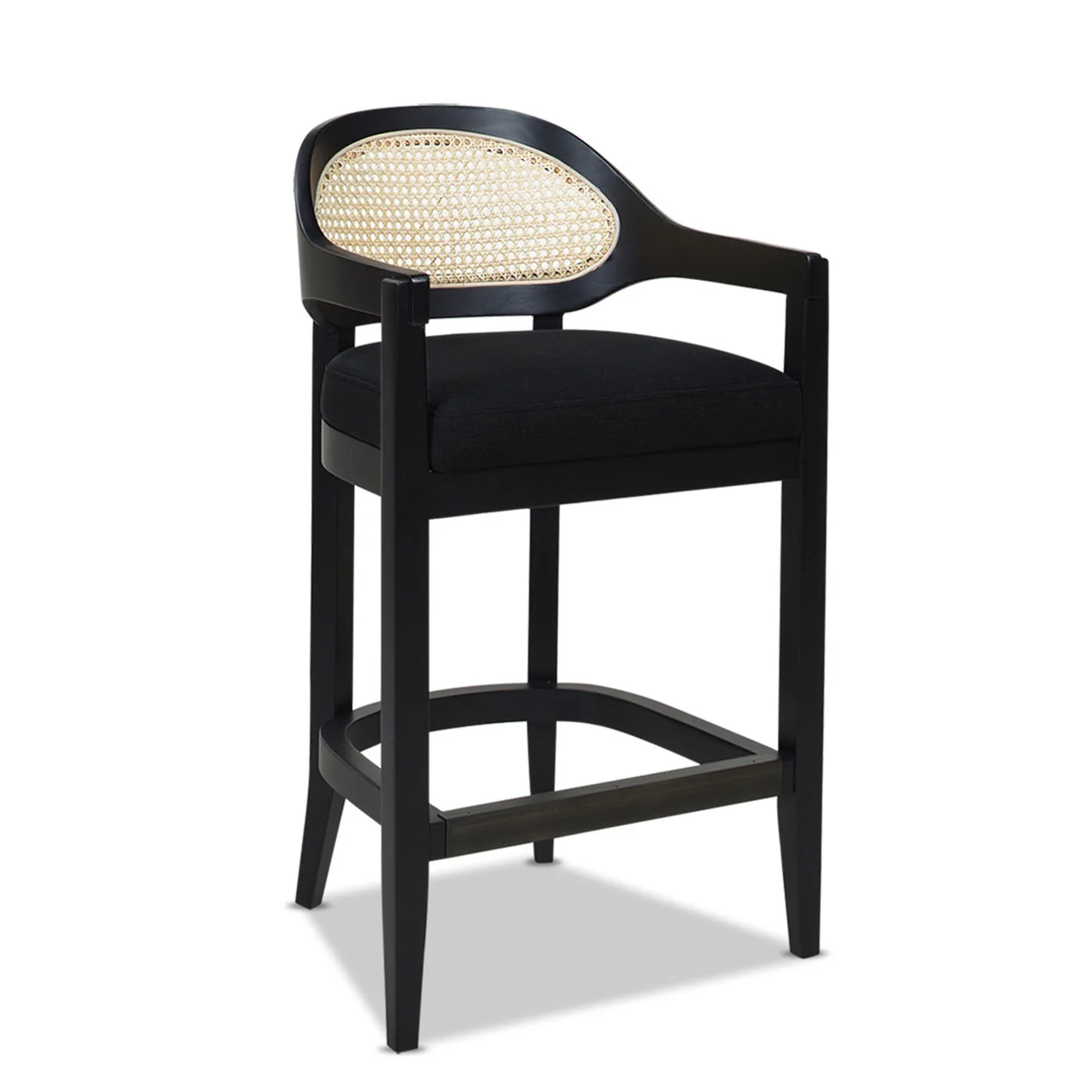 Americana - Mid-Century Modern Cane Back Counter Stool - Image 41