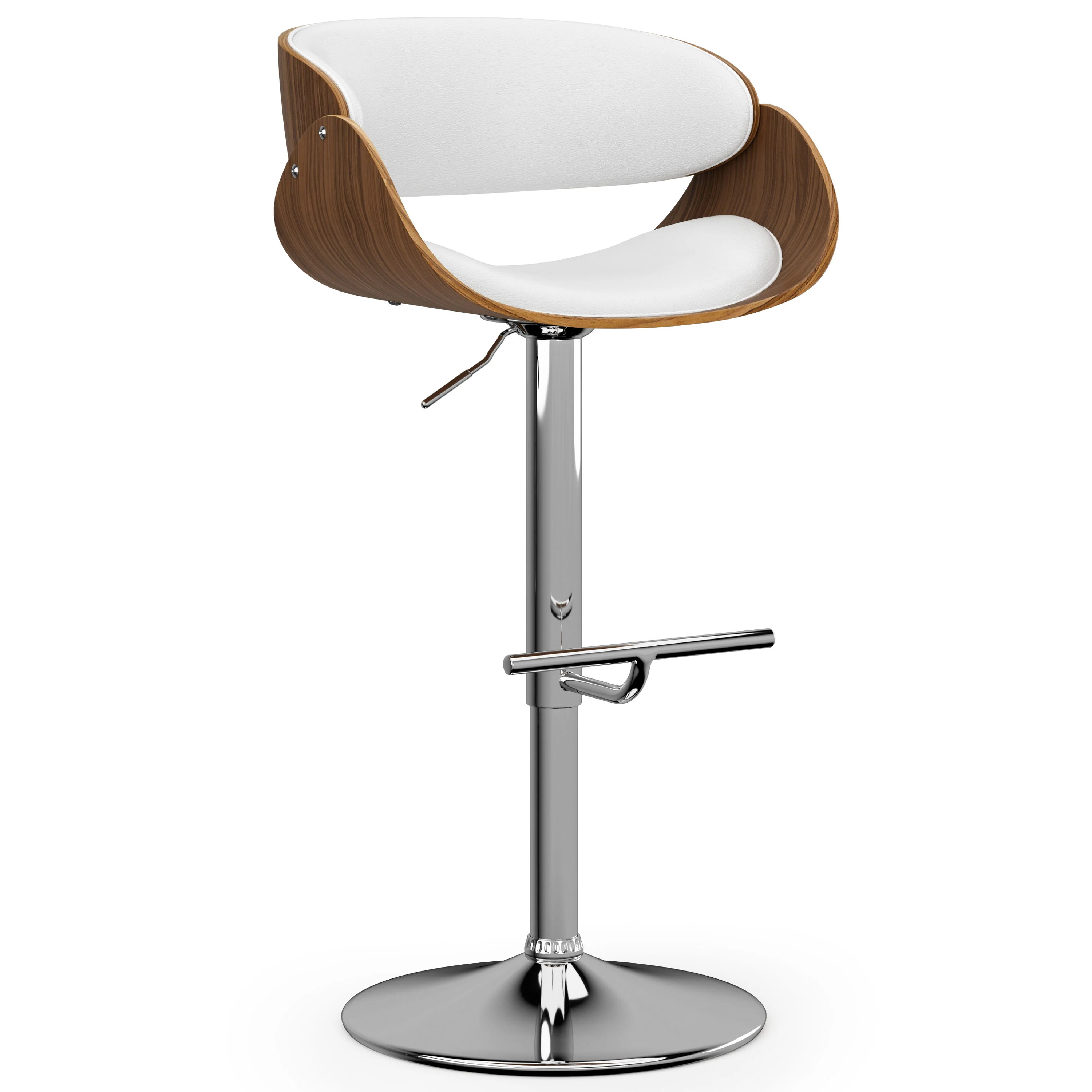 Amery - Mid Century Modern Adjustable Swivel Bar Stool - Image 4