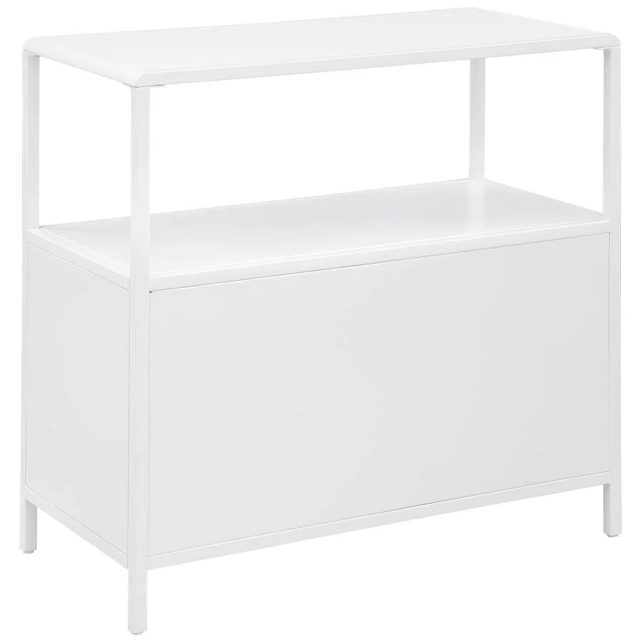 Amherst - 2-Door Radio Weave Cane Metal Accent Cabinet - Image 7