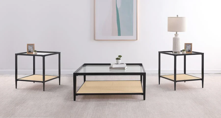 Amherst Coffee and End Table Set Black - Image 18