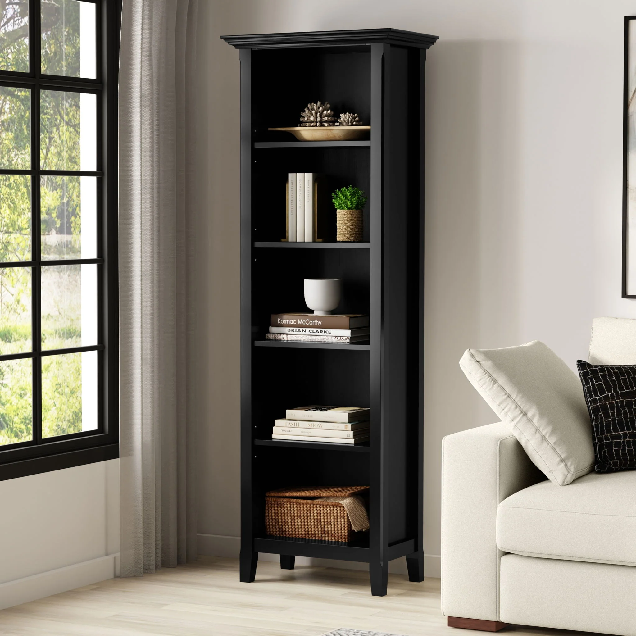 Amherst - 5 Shelf Bookcase, Handcrafted - Image 33